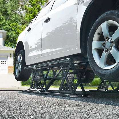 5000-LB Automatic Portable Car Lift  Hydraulic Jack System for Home Garage Use