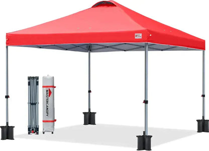 10×10 Black Pop-Up Canopy Tent  Durable Instant Shelter with Roller Bag for Transport