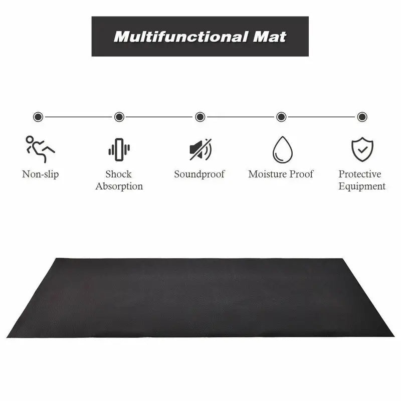 Premium Thick Treadmill Mat  36″ x 78″ High-Density Waterproof PVC for Hardwood Floors