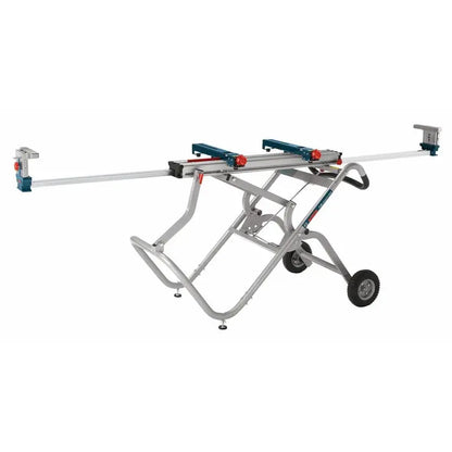 Bosch Portable Folding Gravity Rise Miter Saw Stand with Wheels T4B