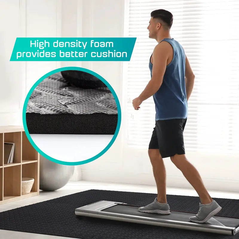 Yes4All Exercise EVA Mat, 120 Sq. Ft, Non-Slip, Durable, Easy Assembly, Home Gym Flooring