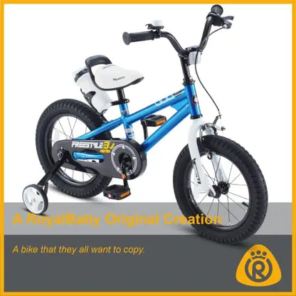 RoyalBaby Freestyle BMX Kids’ Bike with Training Wheels and Adjustable Kickstand