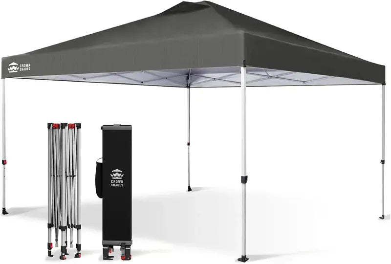 10×10 One-Click Pop-Up Awning  Silver-Coated Sunshade Canopy for Beach, Picnic & Outdoor Events