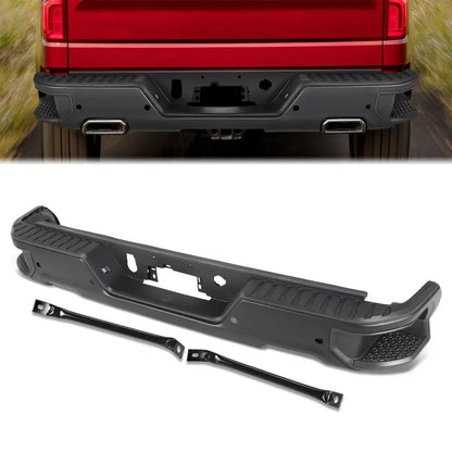 Chevrolet/GMC Silverado & Sierra 1500 Rear Bumper  Exhaust Cutouts + Parking Sensor Holes (20192023)