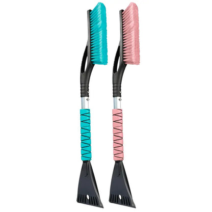 Lightweight Aluminum Ice Scraper & Snow Brush  27-Inch for Cars, SUVs, and Trucks