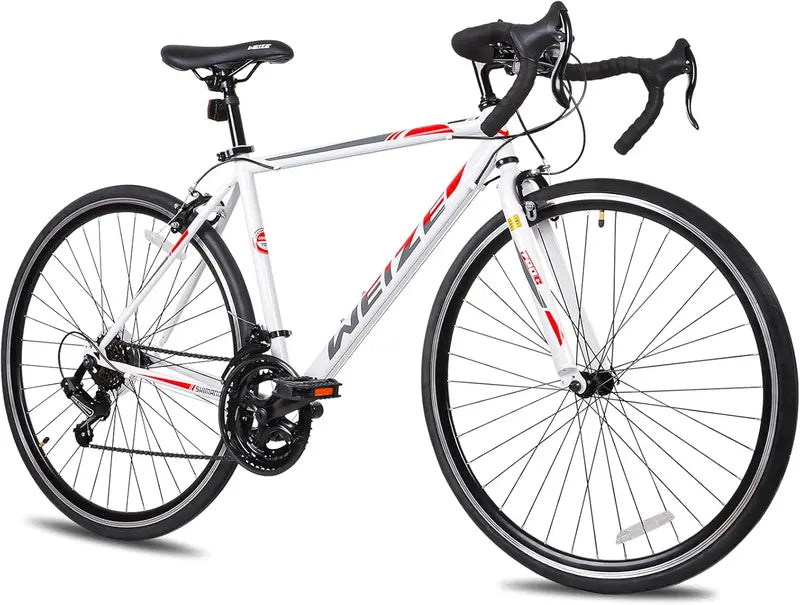 WEIZE 700C Road Bike  14-Speed Commuter Bicycle with Drop Handlebars and Caliper Brakes