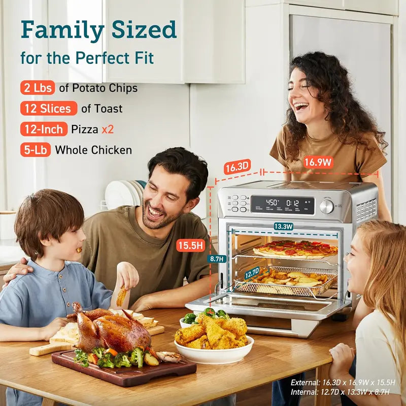 COSORI Smart 12-in-1 Toaster Oven Air Fryer Combo  Convection Countertop Oven with Smart Cooking Modes