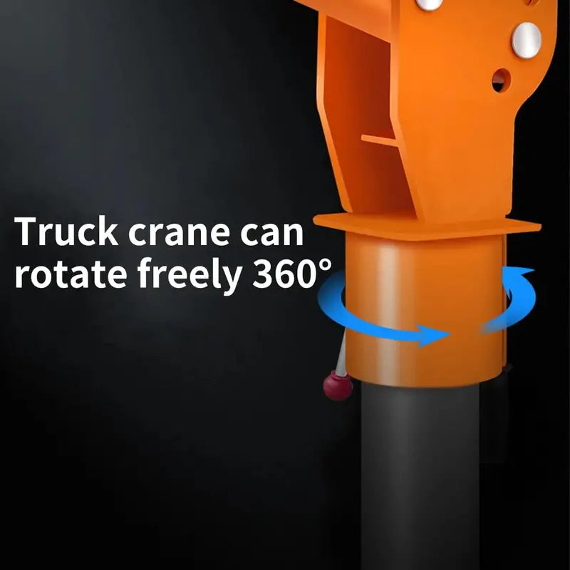 1100lb Capacity Folding Electric Hoist Crane  110V Industrial Lifting Solution for Warehouses & Sites