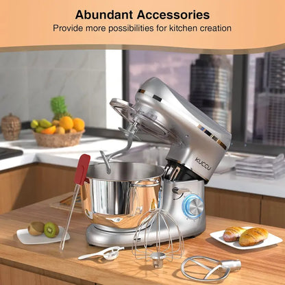 6.5-Quart 6-Speed Tilt-Head Stand Mixer — Heavy-Duty Kitchen Mixer with Dough Hook, Whisk, Beater & Egg Separator