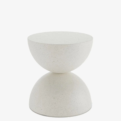 Table d'appoint ronde design en magn sie, gris mouchet  Bergamote