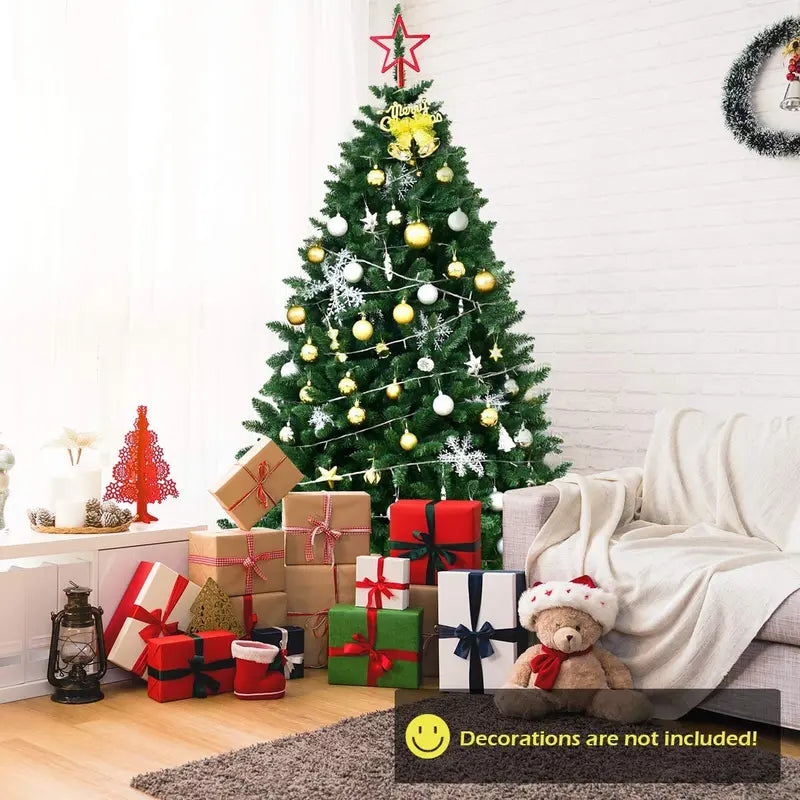 Easy-Assembly Artificial Douglas Fir Christmas Tree for Indoor or Outdoor Use