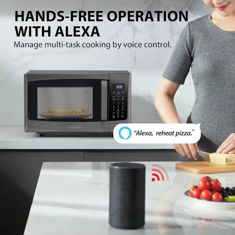 TOSHIBA ML-EC42P(SS) 4-in-1 Microwave Oven  Convection, Air Fryer, Smart Sensor & Mute Mode