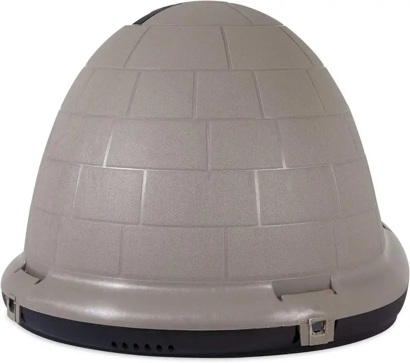Petmate Indigo Igloo Dog Shelter  Sustainable, USA-Made Outdoor Kennel Using Recycled Materials