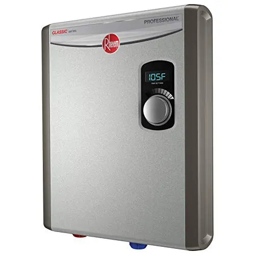 Rheem 18kW Tankless Electric Water Heater, Digital Control, 4.4 GPM, Copper Elements