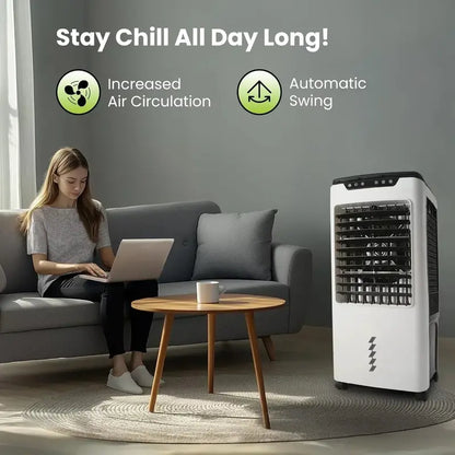 High-Capacity Swamp Cooler  5300 CFM Evaporative Air Cooler for Garages, Patios & Workspaces