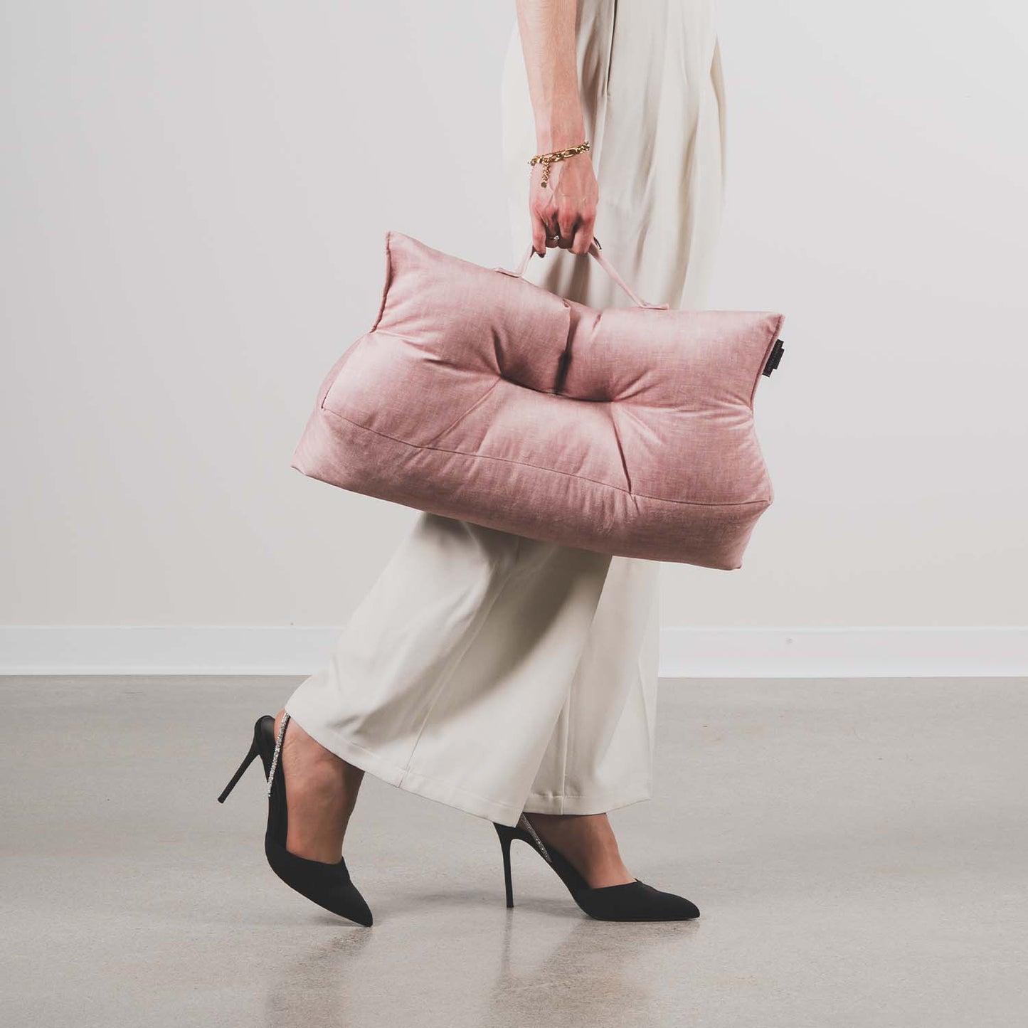 Coussin lombaire · LEANDRO Rose poudré