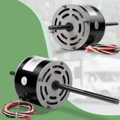 1/3 HP RV Air Conditioner Motor & Capacitor  Direct Replacement for Coleman Mach, Fasco D1092  5-Year Warranty