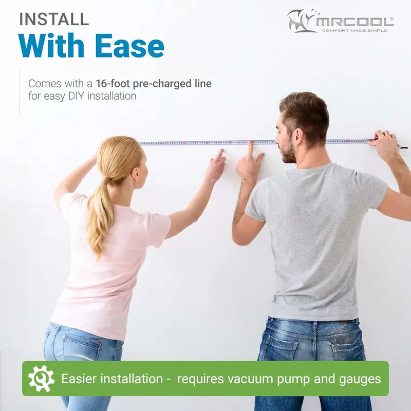MRCOOL 24,000 BTU Ductless Mini Split System  230V Inverter AC & Heat Pump, Wall-Mounted for Homes, Offices, or Commercial Use, Easy Pro Series