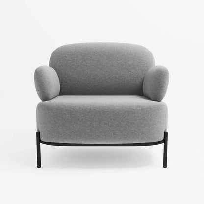Fauteuil en tissu gris foncé