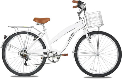 Weize 26-Inch Beach Cruiser Bike  7-Speed Commuter Bicycle for Adults in Men’s & Women’s Sizes