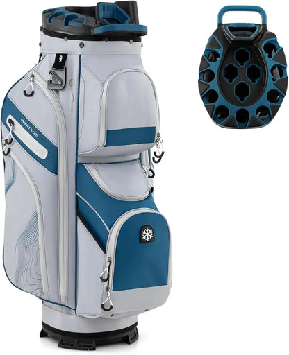 Lightweight Molded Golf Bag with 14-Way Full-Length Club Dividers