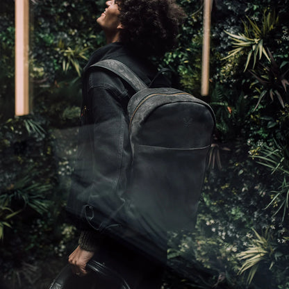 Suede Backpack - Storm Grey