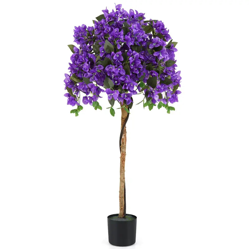 53-Inch Lifelike Bougainvillea Artificial Tree  576 Vibrant Silk Flowers with Natural Branch Structure