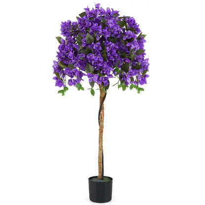 53-Inch Lifelike Bougainvillea Artificial Tree  576 Vibrant Silk Flowers with Natural Branch Structure