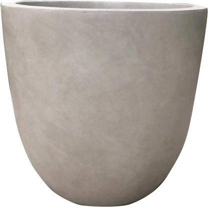 Kante Lightweight Durable Modern Round Outdoor Planter, 18  x 18  x 17