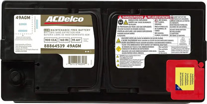 Gold Battery BCI Group 49 AGM Automotive Replacement  12V, Maintenance-Free Deep-Cycle Power