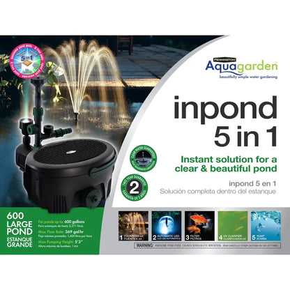 Pennington Aqua Garden Submersible Pond Pump  369 GPH All-in-One Kit