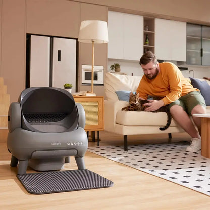 Neakasa M1 Self-Cleaning Cat Litter Box, Open-Top, Large Capacity, App-Connected, Quiet Operation
