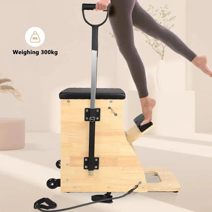 ARKANTOS Standard Pilates Chair  Durable, Space-Efficient Home Fitness Equipment with Adjustable Resistance