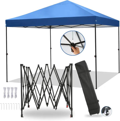 HOTEEL 10×30 ft Commercial-Grade Event Tent with Eight Adjustable Sidewalls  Ideal for Weddings and BBQs