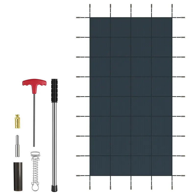 Heavy-Duty Rectangular Winter Pool Cover for 40′ x 20′ In-Ground Swimming Pools