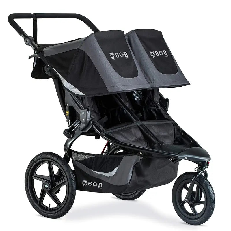 BOB Gear Revolution Flex 3.0 Duallie Stroller  Premium Double Jogging Stroller in Graphite Black