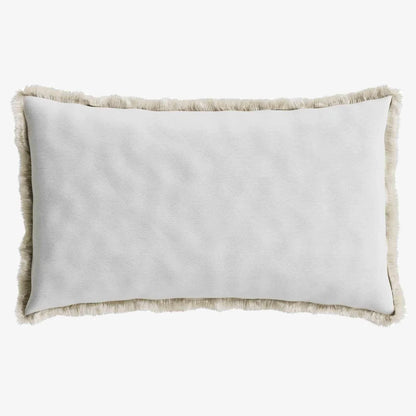 Coussin rectangulaire feuillage tropical bleu Dakar