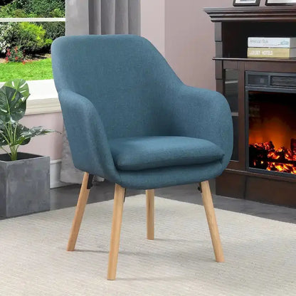 Convenience Concepts Charlotte Wingback Accent Chair  Upholstered Armchair with Tailored Design