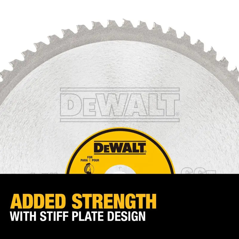 DEWALT 14 66T Heavy Gauge Ferrous Metal Cutting Saw Blade 1 Arbor