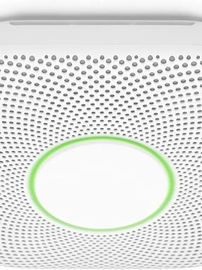 Nest Protect Battery-Powered Smoke and CO Alarm  Smart Detection, Voice Alerts, and Sleek White Design