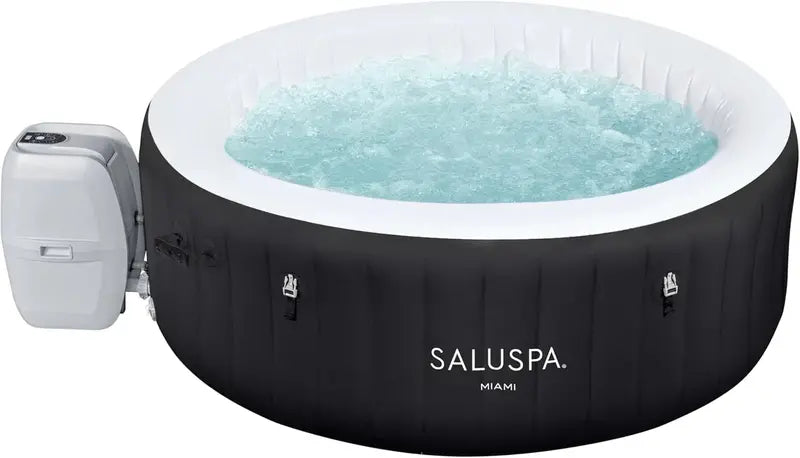 Inflatable 24 Person Hot Tub  71″ x 26″, Dual Covers (Thermal + Standard), Portable Spa