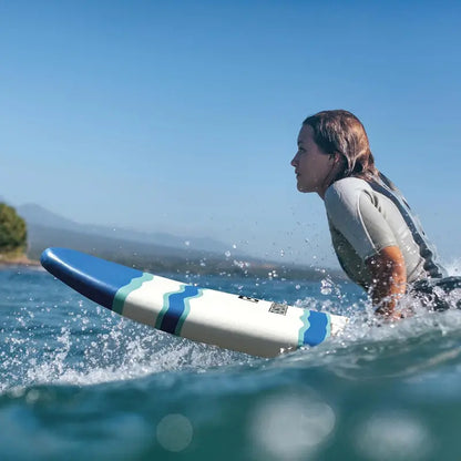 6-Foot Soft Foam Surfboard Set  Includes 3 Fins, Leash, Wood Stringers & Beginner-Friendly Stability