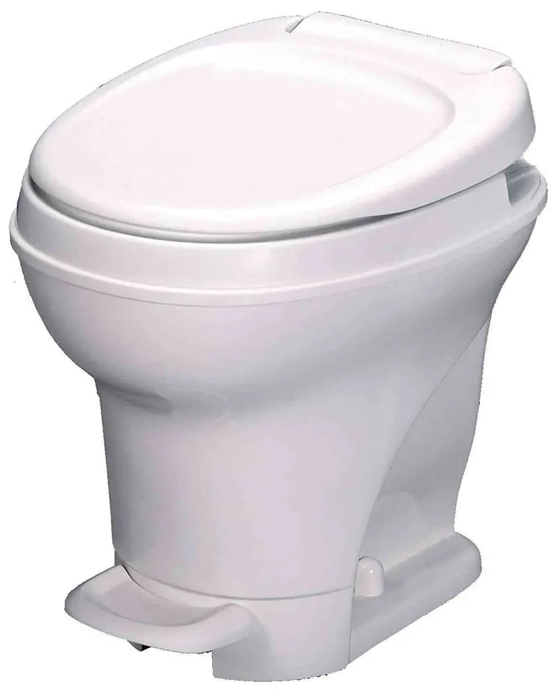 Aqua-Magic V High-Profile RV Toilet with Pedal Flush Mechanism  White (Thetford 31671)