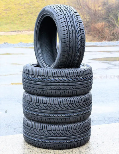 All-Season Radial Tire Set  4× F215/60R16, XL Load Rating (99V), 4-Ply BSW Design, UTQG 380AA Rating