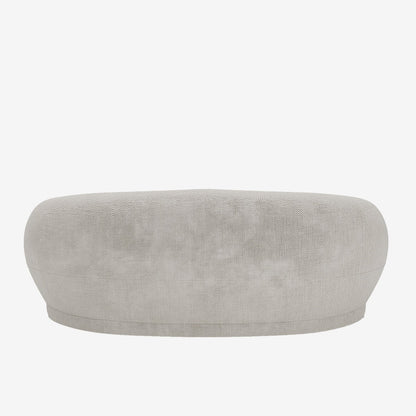 Canap  3-4 places en tissu chenille cr me Bianca