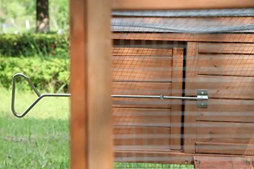 ECOLINEAR Outdoor 80  Wooden Chicken Coop Nest Box Hen House Poultry Pet Hutch Garden Backyard Cage