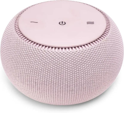 Dusk Smart White Noise Machine with Real Fan, Non-Looping Sound, Adjustable Tone & Volume, Remote App Control, Travel Case Included