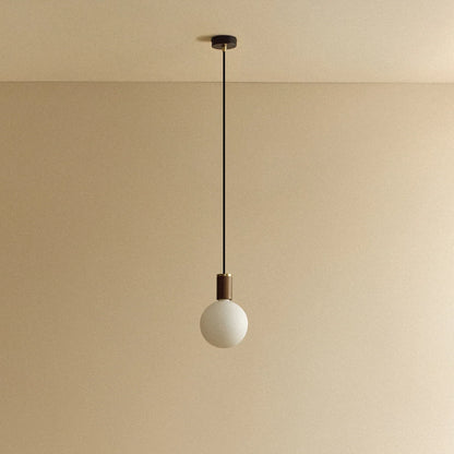 Sphere IV Pendant Light in Walnut