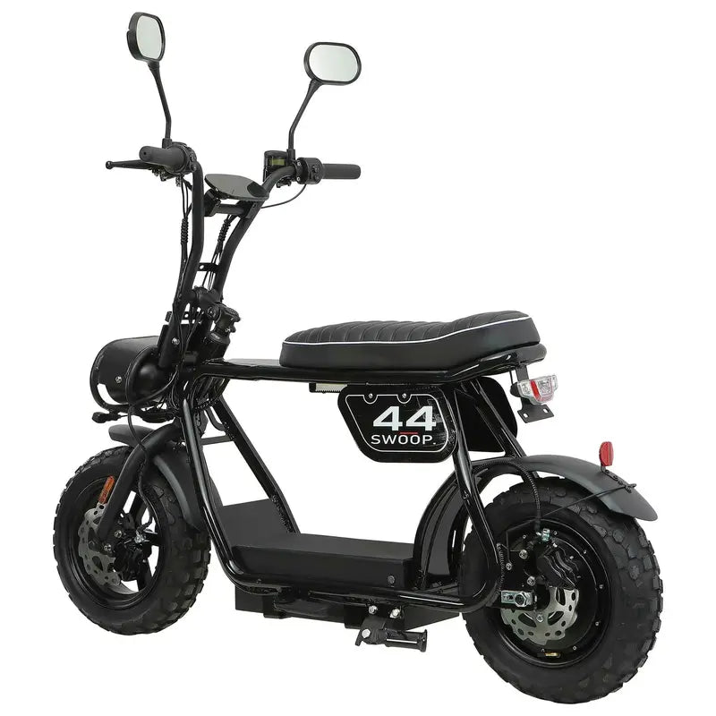 Swoop Turbo 2000W Electric Moped  Black High-Performance E-Bike with Pedal Assist