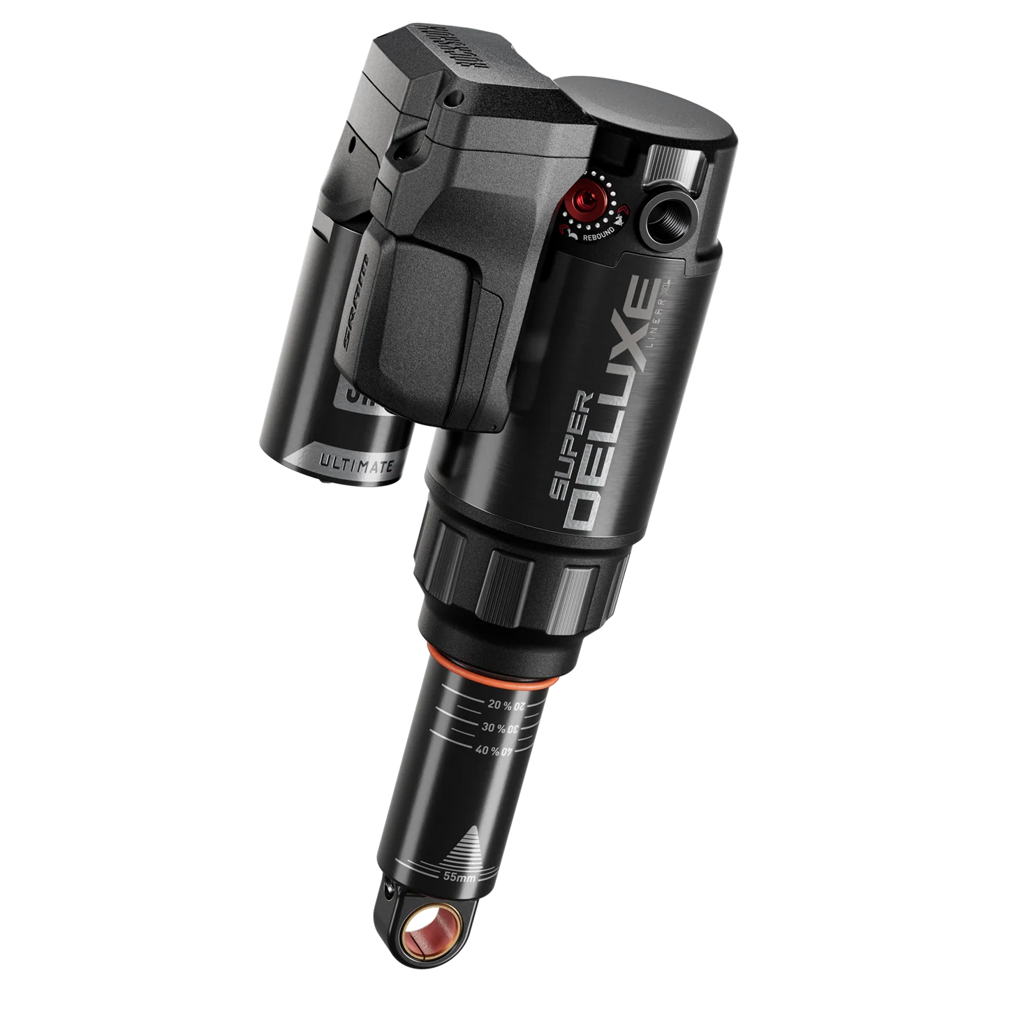 Amortisseur ROCKSHOX SUPER DELUXE ULTIMATE FLIGHT ATTENDANT RC3 HBO LINEAR XL D1 Trunnion pour Trek Fuel EX 2023+
